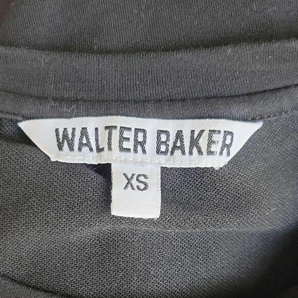 Walter Baker Black Ruffled Puff Sleeve Top XS - Picture 5 of 6